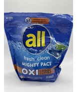 ALL fresh &amp; Clean Mighty PACs. 19 PACs Detergent Oxi Laundry HE SAFE Odo... - $9.30 CAD