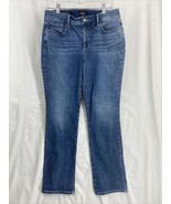 NYDJ Size 10 Marilyn Straight Blue Women's Lift Tuck Technology Denim Jeans - $21.84