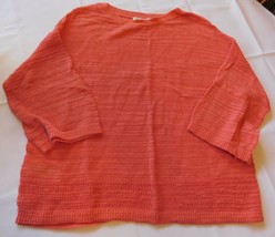 Tommy Bahama Women&#39;s Ladies Size M medium 3/4 Sleeve Sweater Coral GUC Pre-owned - £16.41 GBP