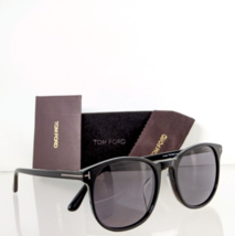 New Tom Ford Ansel TF858-F-N 01A Polished BLACK-SILVER/GREY Sunglasses 55-20 - £145.74 GBP