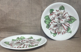 Two Vintage Johnson Brothers Camellia Dinner Plate Floral Cottage Core England - £22.96 GBP