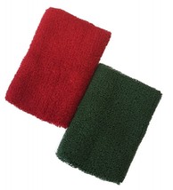 SMITTY | ACS-700 | Red Green 5&quot; Sweatband Set | Wrestling | Referee Offi... - $14.99