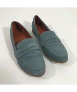 EUC Universal Thread Blue Gray Suede Leather Loafers Wms 8 - $272.54 MXN