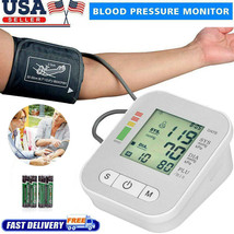  Upper Arm Blood Pressure Monitor Digital BP Cuff Machine Automatic Pulse Meter - £17.26 GBP