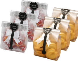 100 Pcs./Pack Translucent Plastic Bags for Cookie,Cake,Chocolate,Candy,Snack Wra - £11.85 GBP