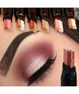 Glitter Double Color Gradient Eyeshadow Stick Pencil Two Tone Shimmer Me... - €5,30 EUR+