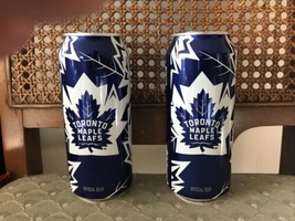 Lot of 2 Toronto Maple Leafs Hockey Empty Beer Cans Old Logo - $14.84