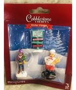 Ship N 24 Hours. New-Cobblestone  Winter Village Christmas Miniatures. 3... - $204.20 MXN
