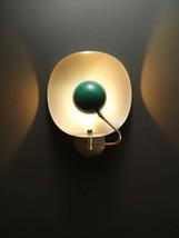 Vintage Brass Wall Lamp Mid Century Modern Handmade Wall Scone Light Fixture - £130.81 GBP