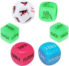 Funny Role Playing Dice Couple Dice Game, Novelty Gift for Honeymoon bacherette - £12.77 GBP