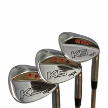 Majek Golf Mens Wedge Set 52° GW 56° SW 60° LW Stiff Flex +1 1/2&quot; Midsize Grips - £226.74 GBP