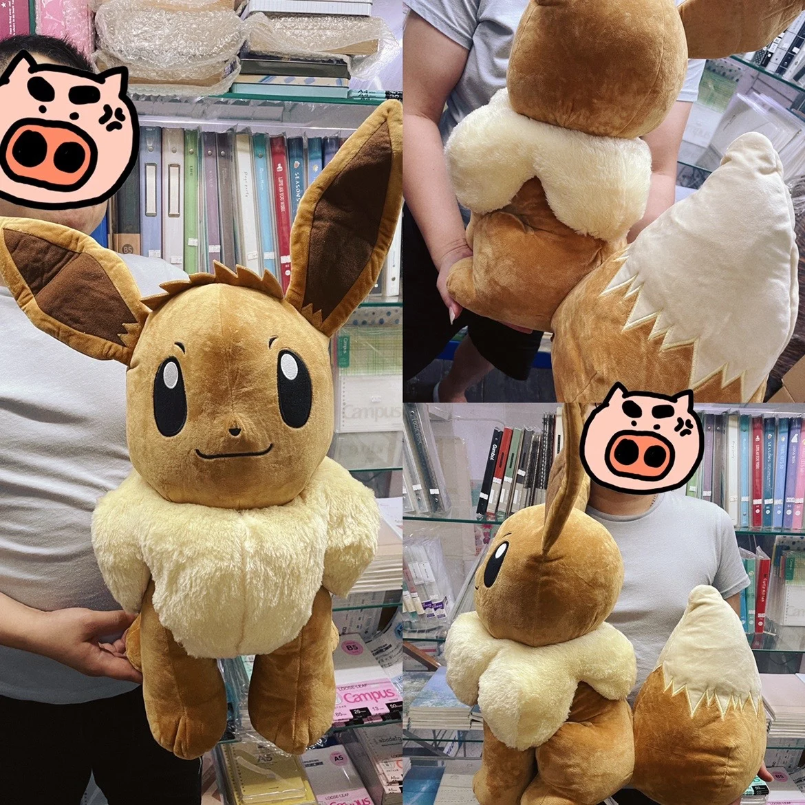 Official Pokemon Huge EEVEE 50cm Plush WCT Stuffed Toy - £57.55 GBP