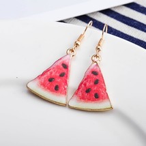Creative Women&#39;s Summer Watermelon Fruit Jewelry Earrings Fashion Strawberry Gra - £7.69 GBP