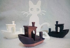 3D Cat Phone Holder Printed Figurine and 3D Printed Benchy Boats 13# - $24.00