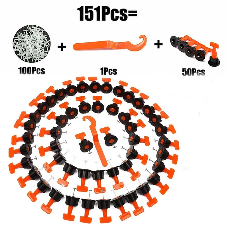 151 Pcs Reusable Tile Leveling SyWall Floor Tile Leveler Spacers with Wrench Til - £213.93 GBP