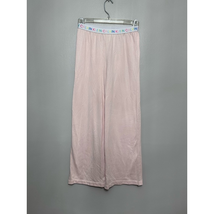 Calvin Klein Lounge Pants Girls M Pink Casual Pull On Spellout Logo Knit New - £6.05 GBP