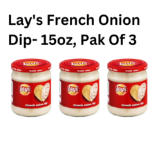 Lay&#39;s French Onion Dip- 15oz, Pak Of  3 , UPC 028400070942 - £12.74 GBP