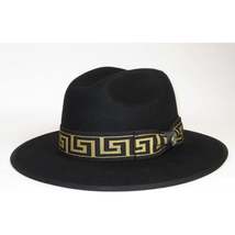 Men Bruno Capelo Hat Australian Wool Pinch Front Fedora Wesley WE975 Black Gold image 7