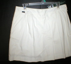 Womens New 10 NWT Ralph Lauren Active Skort Skirt White Shorts Pleated P... - £100.42 GBP