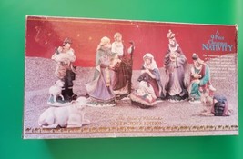 Vintage 1996 Holiday Workshop 9 Ct Christmas Nativity Scene Collectors Edition  - £30.11 GBP