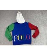 Polo Ralph Lauren Hoodie Boys Large 14-16 Blue Red Green White Colorbloc... - $26.72