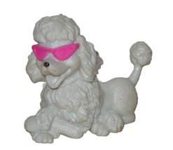 2009 Mattel Barbie White Poodle Pet Glam Pink Sunglasses Dog - $14.80