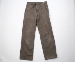 Vintage Carhartt Mens 32x32 Distressed Loose Fit Washed Duck Pants Timber Brown - £77.83 GBP