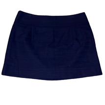 J. Crew Women&#39;s Tweed Navy Blue Cotton Mini Pencil Skirt Size 8 - $14.01