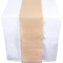 Brown Vintage Burlap Table Runner Jute Fabric 10 Yards 11.8&quot;&quot; Table Setting - £43.14 GBP