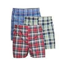 Gildan Men&#39;s Plaid Classic Woven Boxer Shorts Underwear Multicolor 3XL 3... - $16.82
