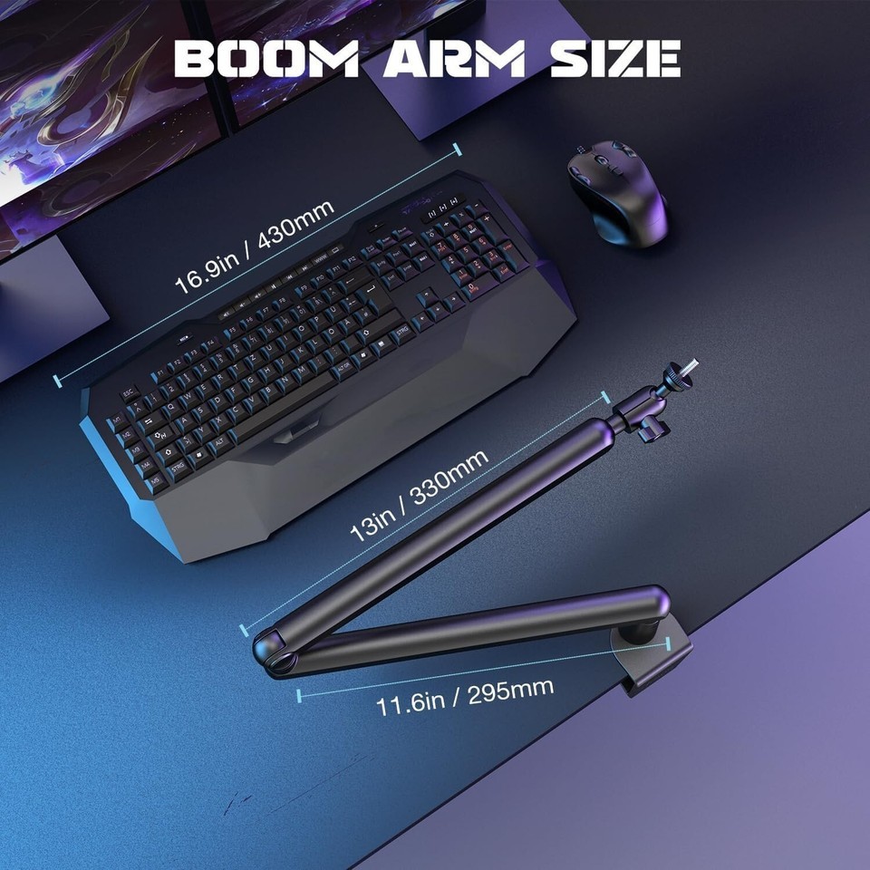 Versatile Adjustable Microphone Boom Arm for Podcasts, Gaming & Video Creation Item image 9