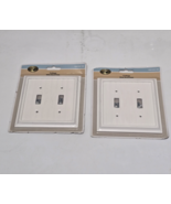 Lot of 2 - Hampton Bay Cottage White 2 Gang Toggle Composite Wall Plate ... - €12,73 EUR