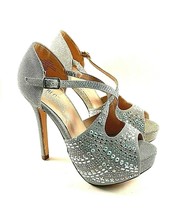 De Blossom Carina-5 Platform High Heel Peep Toe Dress Shoe Choose Sz/Color - £37.94 GBP