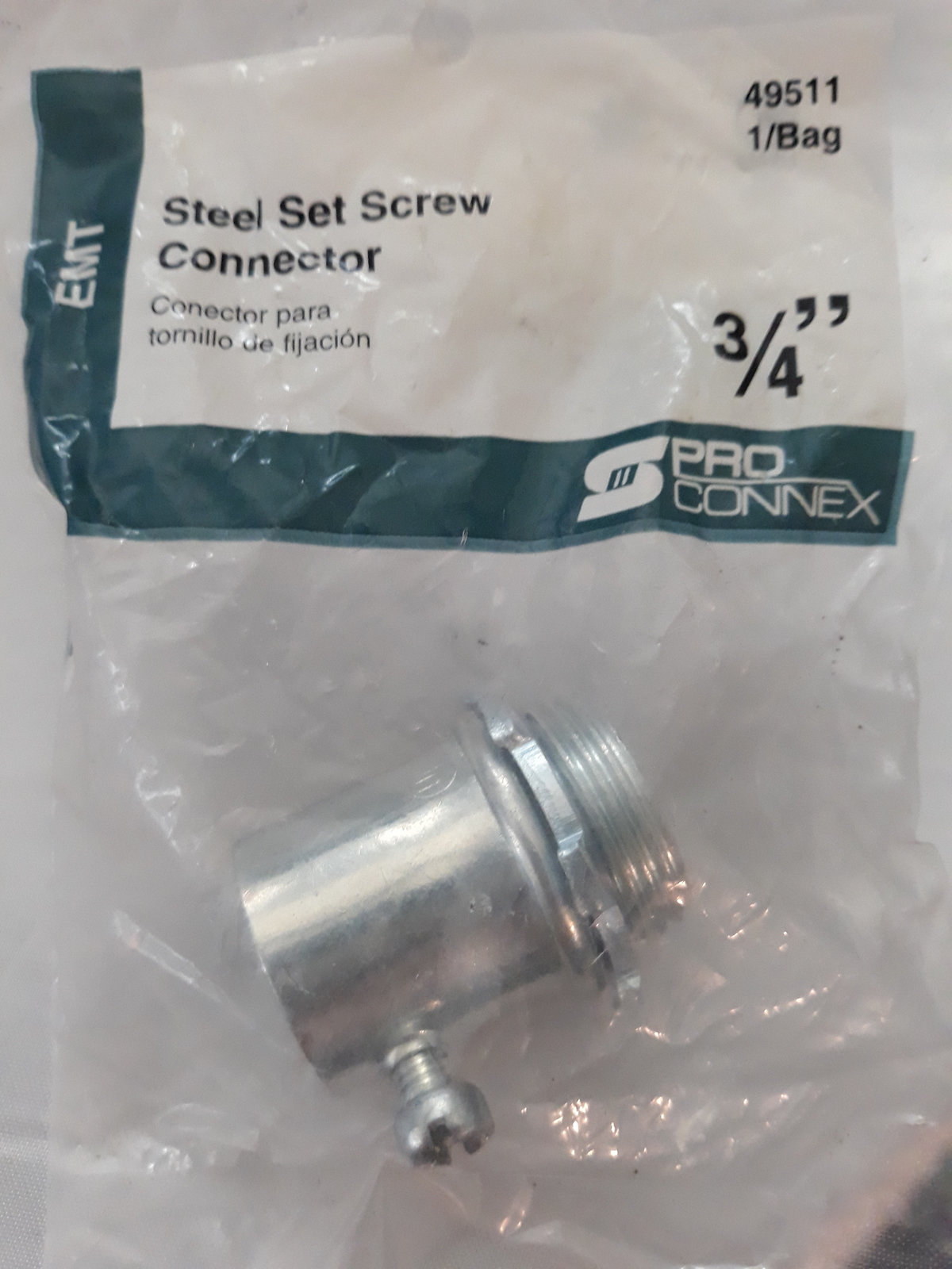 Sigma ProConnex 3/4-in Zinc-plated Steel Set Screw Connector Conduit Fit... - $5.80