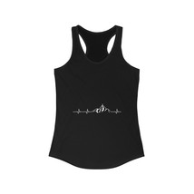 Women&#39;s Ideal Racerback Tank: Heartbeat Mountain Design, Slim Fit, Light... - £20.58 GBP+