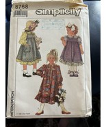 Sewing Pattern 8768 Lillian August Girls Dress Gunne Sax Prairie Farm Sz... - $342.71 MXN