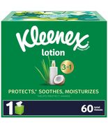 Kleenex Soothing Lotion Facial Tissues Coconut Oil Aloe Vitamin E 60ct 3... - $221.63 MXN