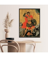 Saint George and the Dragon, Wall Art, Orthodox iconography, Poster and ... - £9.50 GBP+
