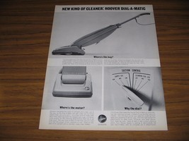 1963 Print Ad Hoover Dial-A-Matic Vacuum Cleaners North Canton,Ohio - £8.16 GBP
