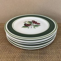Thomson Pottery Cherise Cherries Set of 6 Side Salad Plates(6) - $38.61