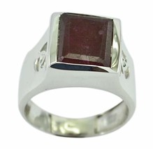 Jewelry 925 Sterling Silver Cute Genuine Red Ring, Indian Ruby Red Stone... - £15.58 GBP