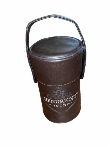 Primary image for Hendricks Gin Transporter Caddy  Embroidered Leather Bottle Cover Case