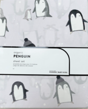 Pottery Barn Kids Organic Penguin Sheet Set Full New With Tags #D95 - £63.94 GBP