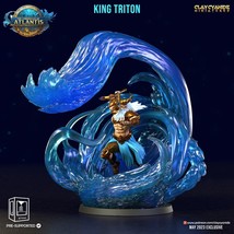 3D Printed Clay Cyanide King Triton The Chronicles of Atlantis 28 32 mm D&amp;D - $20.96+