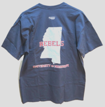 Mississippi Rebels NCAA Est. 1848 Blue SEC Ole Miss Pocket T-Shirt L Tag... - $31.27