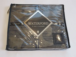 Waterford Gabion Ascot Valance Indigo Taupe NIP 4avail - $34.87