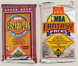 1992-93 &amp; 1991-92 Upper Deck Basketball Lot of 2(Two) Unopened Packs-* - £11.27 GBP