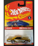 Hot Wheels Classics Series 1 1968 Dodge Dart Gold - $9.99