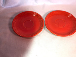 Two Original Red Fiesta Saucers - $14.99