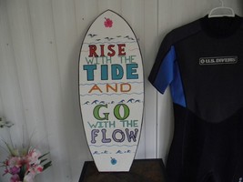HAND-CRAFTED Surf Board style hand painted sign - £7.87 GBP